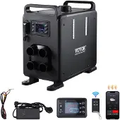 Vevor 5-8 kW diesellämmitin, 12 V/24 V monitoimidieselilmalämmitin, Bluetooth-sovellusohjaus, kaukosäädin ja näyttö, häkähälytin, nopeasti lämmittävä pystysuora kannettava diesellämmitin ajoneuvoihin,
