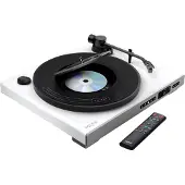 Mixx MRRP-85-WH-583 2-in-1-levysoitin ja CD-soitin Bluetooth-yhteydellä, valkoinen