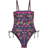 Ted Baker Muotoileva uimapuku laivastonsininen / vihreä / vaaleanpunainen / punainen