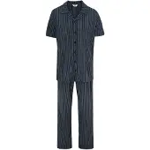 Dagi Pitkä pyjama taivaansininen / musta
