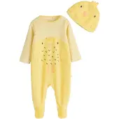 Next Yöpuku 'Easter Chick' keltainen / aprikoosi / musta