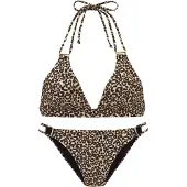 LASCANA Bikini kerma / ruskea / musta