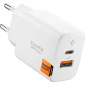Spigen Essential EE202EU 2-porttinen seinälaturi 20W - Valkoinen