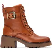 Carmela for woman. 16256801-CAMEL Leather Ankle Boots 162568 brown (40), 5 to 8 cm, Zip, Casual