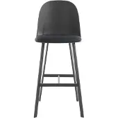 Notio Living 2:n baarituolin setti Asta, harmaa/musta