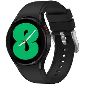 SKALO Samsung Watch 6 Classic 43mm/47mm Silikoniranneke Muotoiltu - Musta