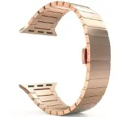 SKALO Teräsranneke "Flat" Apple Watch SE 40mm - Ruusukulta