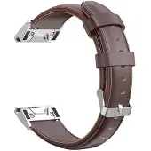 SKALO KALEBOL Nahkaranneke Garmin Fenix 8 43mm - Ruskea