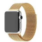 SKALO Milanese Loop Apple Watch Series 7-9 41mm - Kulta