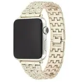 SKALO Teräsranneke Bling Apple Watch Ultra 49mm - Kulta