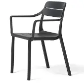 Nardi Cassia tuoli käsinojilla Antracite