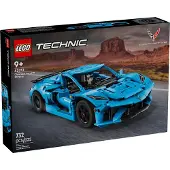 LEGO Technic - - Chevrolet Corvette Stingray - 732 osaa - Liikkuva V8-moottori &amp; tasauspyörä - Avoimet ovet