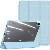 DUX Samsung Galaxy Tab S11 Toby Tri-Fold Älykäs Lompakkokotelo - Vaaleansininen