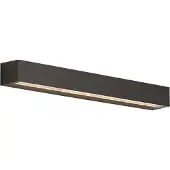 QAZQA Teollinen ulkoseinävalaisin musta 55cm sis. LED IP65 - Hannah