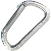 Kong Italy D Shape Straight Snap Hook Hopeinen 80 mm
