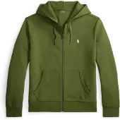 Ralph Lauren for man. 710881517503 Green double knitted sweatshirt with zip (XXL), Casual, Cotton
