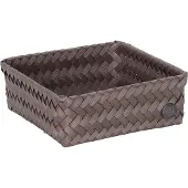 Handed By - Fit Square Säilytyskori 18x18x7 cm Taupe