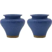 House Doctor Vase, Hdkolo, Blue - Blue - 8.5X 9.5CM