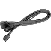 Silverstone Modauskaapeli, EPS 8-pin / ATX 4+4-pin jatko, musta