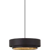 QAZQA Moderni riippuvalaisin musta 50cm 3-lamppuinen - Drum Duo
