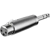 Goobay XLR Adapter 3pin XLR F - Jack m