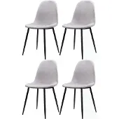 Loft 24 4 tuolin sarja Notio Living Matcha, harmaa/musta