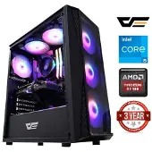 Mdata Gaming Tietokone i5-12400f 16GB 512GB SSD 1TB HDD RX 580 NoOS
