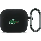 Lacoste Croc Logo nestemäinen silikonikotelo AirPods Pro 3:lle - musta