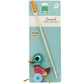 Vilac Duck Push Toy - Multi/patterned - ONE SIZE