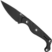 CIVIVI SKN C22027-3 Blackwashed Nitro-V, Black G10, fixed knife, Kyle Lamb design