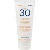 Korres YOGHURT -emulsio vartalolle ja kasvoille SPF30 aurinkovoide Aurinkovoide 200 ml