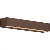 QAZQA Teollinen ulkoseinävalaisin ruosteenruskea 38cm sis. LED IP65 - Hannah