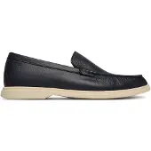 BOSS for man. 50536173 Navy Sienne Leather Moccasins (41), Flat, None, Casual, Party, Classic