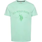U.S. POLO ASSN. Paita 'UWMaggi' vihreä / vaaleanvihreä