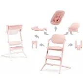 Cybex Lemo 4n1 syöttötuoli Training Tower -lisäosalla Pearl Pink