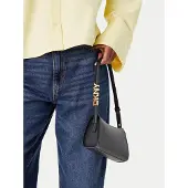 DKNY Avril Olkalaukku Nahka 26 cm Musta