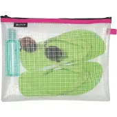 Leitz Traveller-tasku WOW L vettähylkivä, Unisex, Suuri, Vetoketju, Vedenkestävä, Vaaleanpunainen, Kuvio