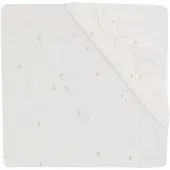Jollein Muotoonommeltu Aluslakana Twinkling 60x120, Off white/Wild Rose