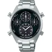 Seiko Prospex Speedtimer 1/100 Sec Solar Chronograph Black on Black SFJ003P1