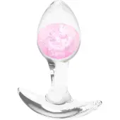 NSNovelties - anustappi - läpinäkyvä - pieni - pinkki