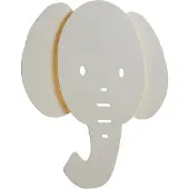 QAZQA Lasten seinävalaisin beige sis. LED 3-vaihe himmennettävä - Ellie the Elephant