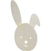 QAZQA Lasten seinävalaisin beige sis. LED 3-vaihe himmennettävä - Benny the Bunny