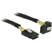 DeLOCK 0.5m, 2xMini SAS SFF-8087, 0,5 m, Mini SAS SFF-8087, Mini SAS SFF-8087, Uros/uros, Musta (83622)