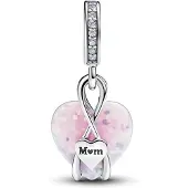 Pandora Moments Mum hopeinen sydänhela zirkonia 793202C01