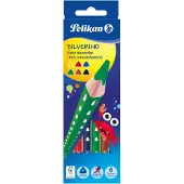 Pelikan 700610, Musta, Ruskea, Vihreä, Punainen, Violetti, Keltainen, 6 kpl