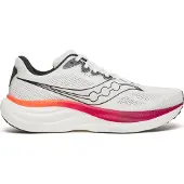 Saucony Men's Ride 19 White/Srimson Juoksukengät White/Crimson 40