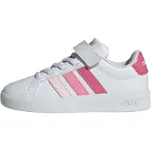 Adidas Urheilukengät 'GRAND COURT 3.0 EL' vaaleanpunainen / roosa / vaalea pinkki / valkoinen