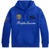 Ralph Lauren Relaxed Fit Heavyweight Fleece Hoodie - Blue - M