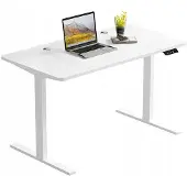Hobby Hall Valkoinen sähköinen nostopöytä 160x80, säädettävä, moderni, 72–118 cm