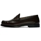 Selected Slhbilly Leather Penny Loafer - Brown - 40